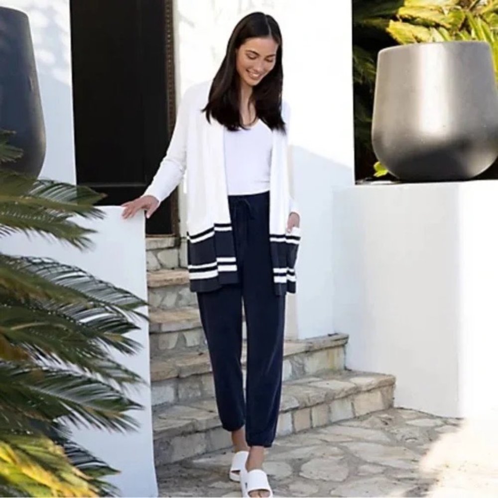 Barefoot Dreams | Cozychic Lite Saddle Sleeve Striped Cardi